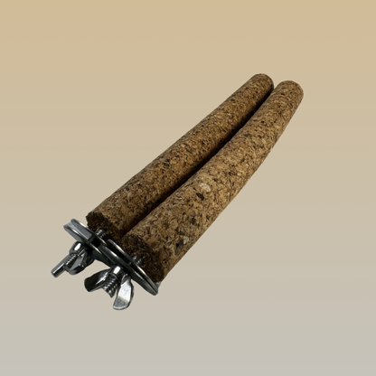 Set of 2 Soft Cork Bird Perches | Comfortable & Fun for All Birds - BirdsHome