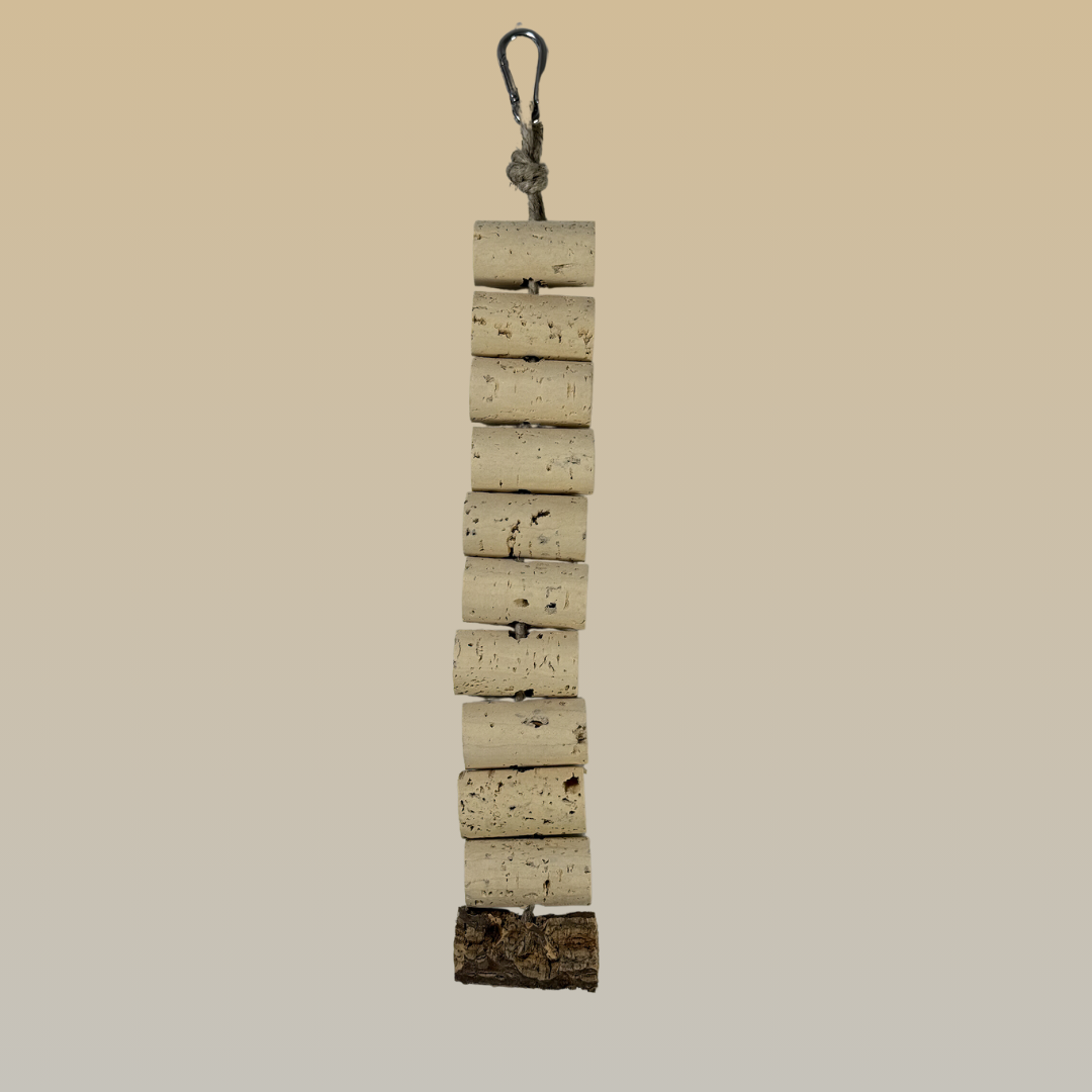 Natural Cork Nibble Chain | Safe & Non-Toxic - BirdsHome