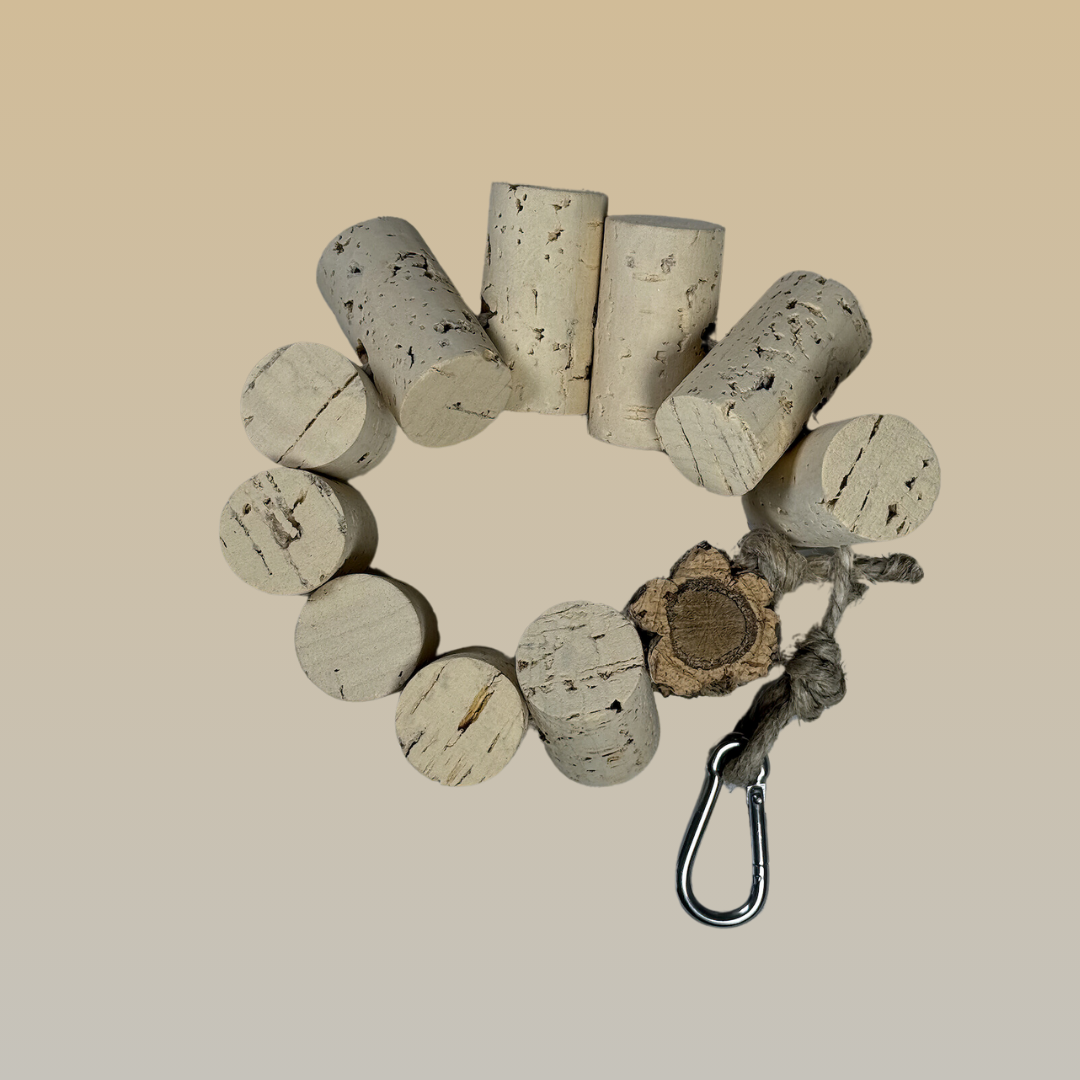 Natural Cork Nibble Chain | Safe & Non-Toxic - BirdsHome